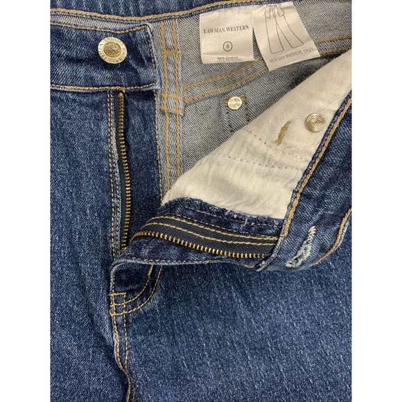Lawman Denim Western Womens Jeans Sz. 5 Medium Wash FS Benefits Charity - Picture 6 of 12